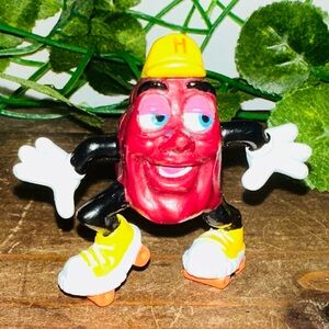 Vintage California Raisins Rollerskating 80’s Toy Figure
